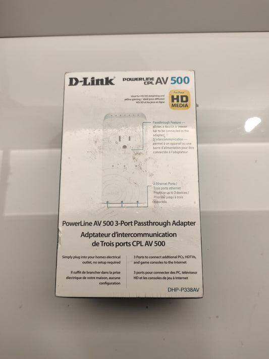D-Link DHP-W311AV PowerLine CPL AV500 Network Kit 2-Pack BNIB NEW! SEALED!