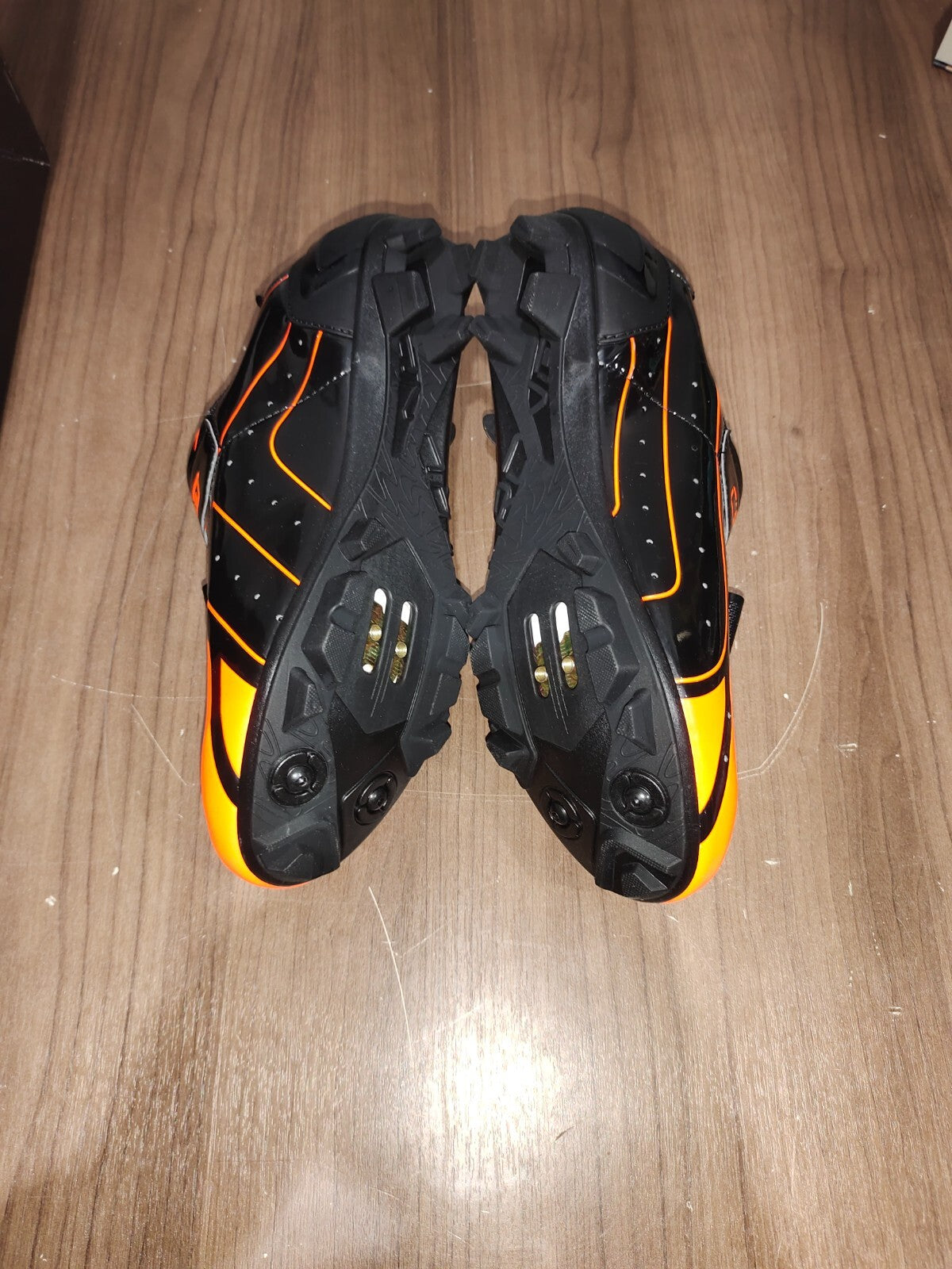 Crono CX-3 17 Mountain Bike Gravel BMX Shoes - Black Orange - Size - 41.5 (EUR)