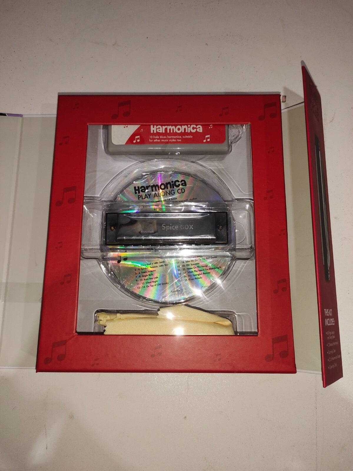 Fun With Harmonica Learn to Play Brand New Spice Box Complete Set Book Case CD