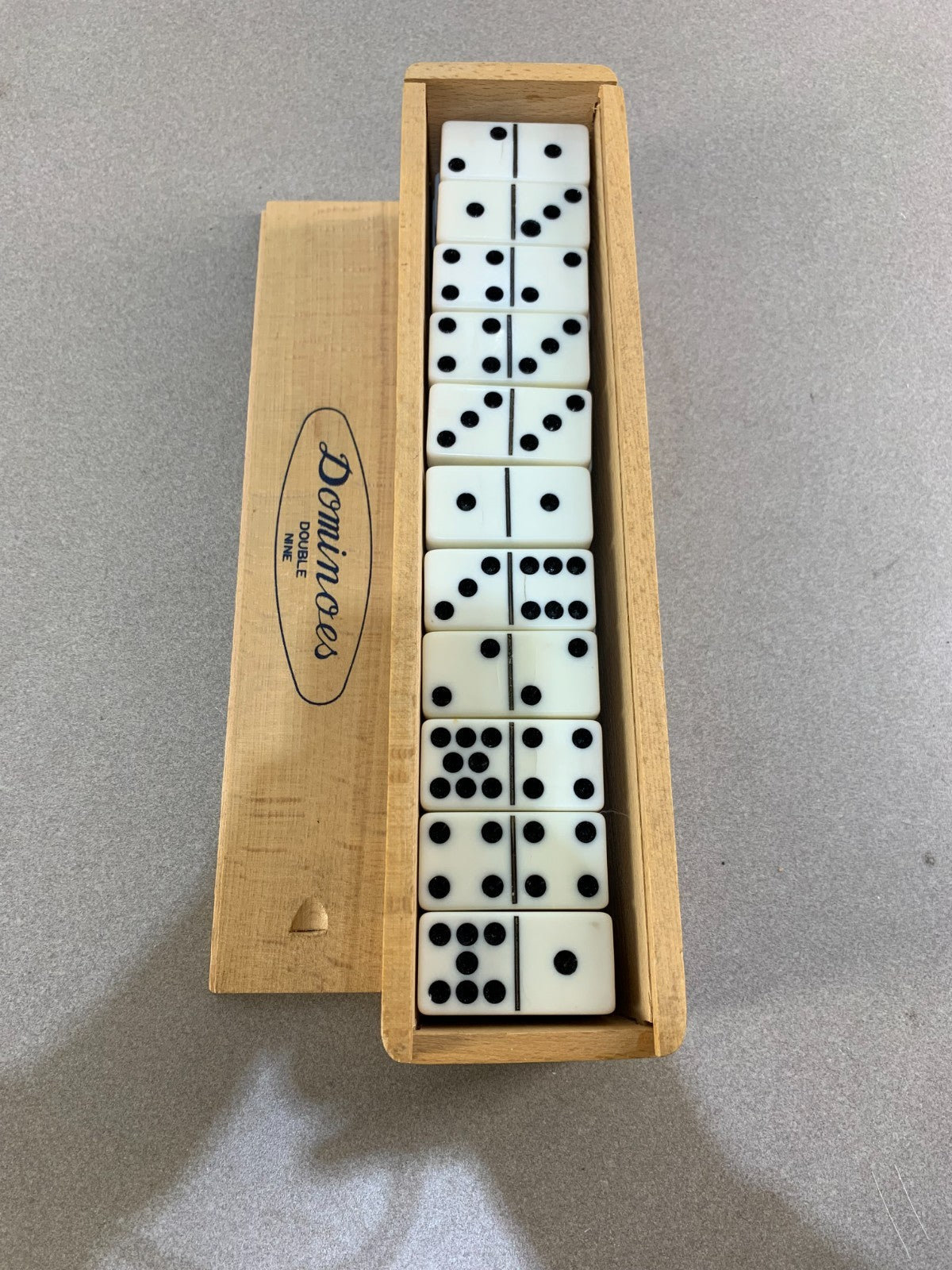 Vintage Double Nine Dominoes set.