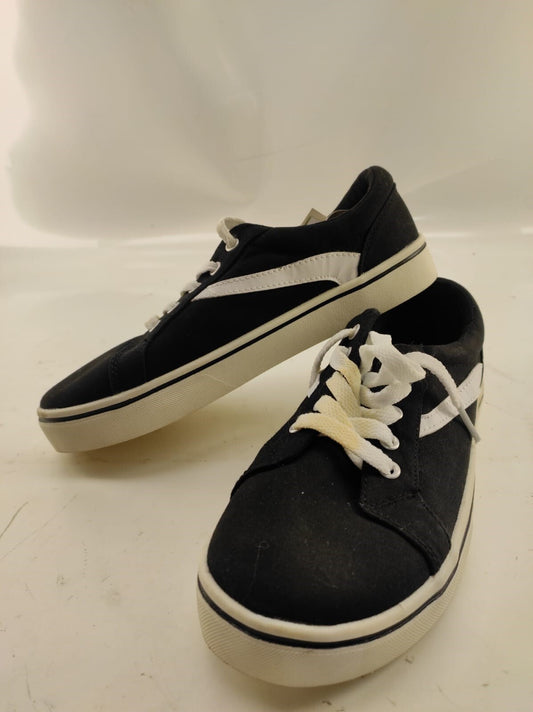 GEORGE Girls' Evelyn Sneakers - Black (Size US-5)