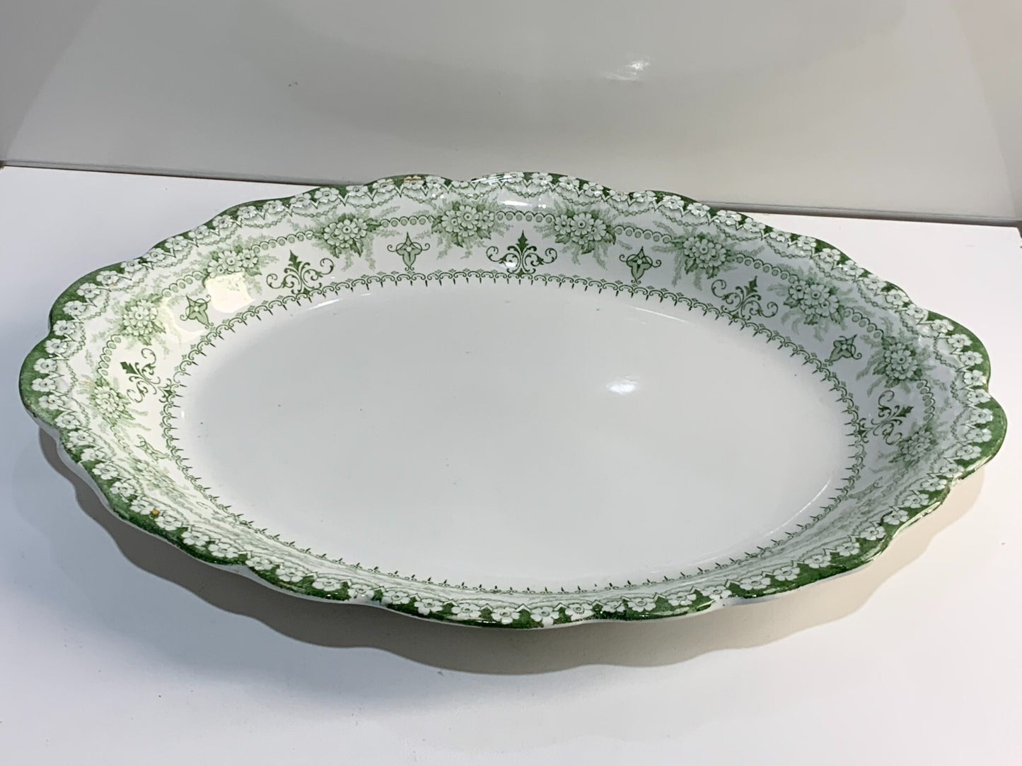 Antique J H Weatherby Maltese tray in Maltese pattern