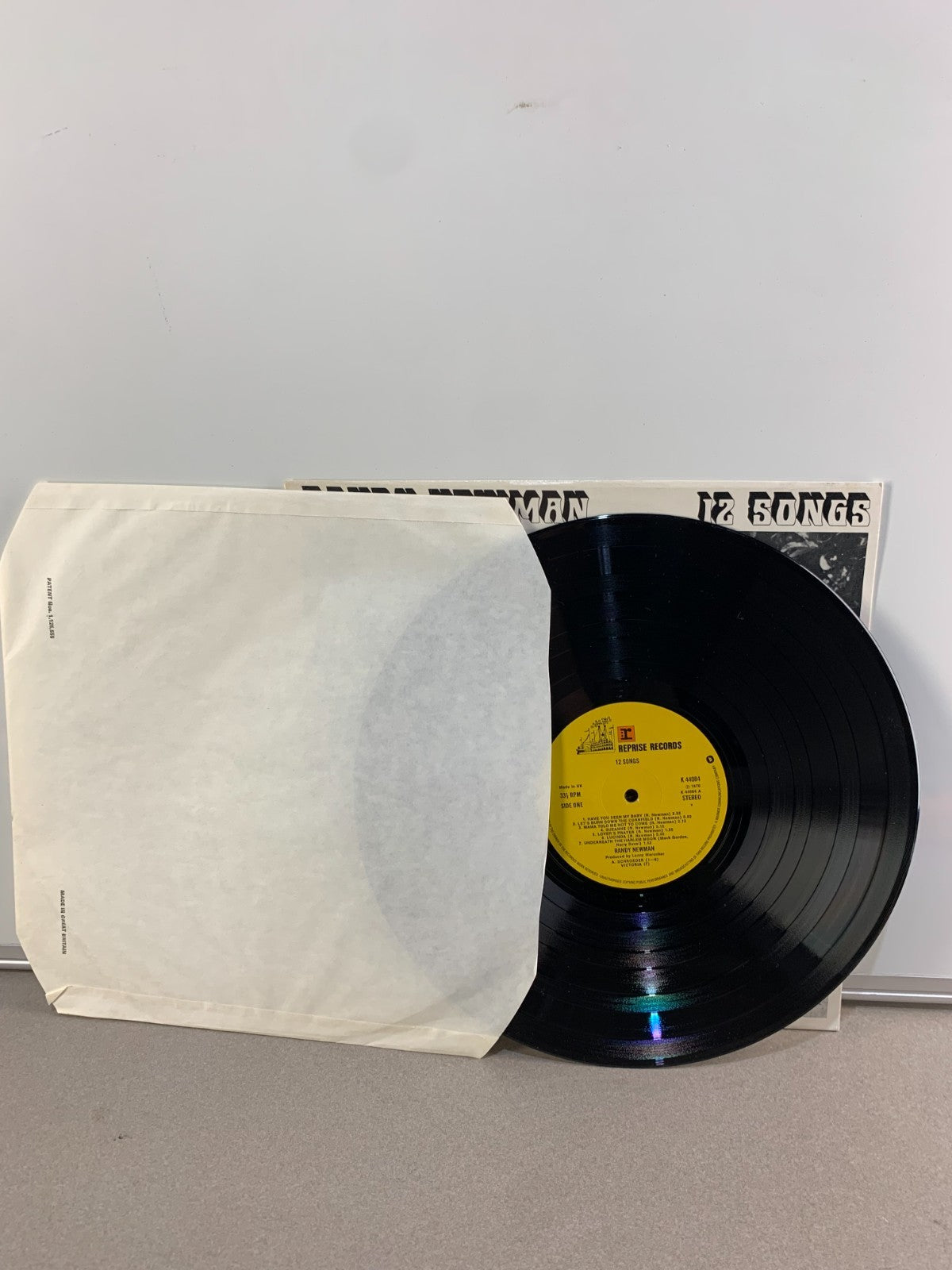 Randy Newman – 12 Songs - LP Vinyl Reprise K44084 - UK Pressing