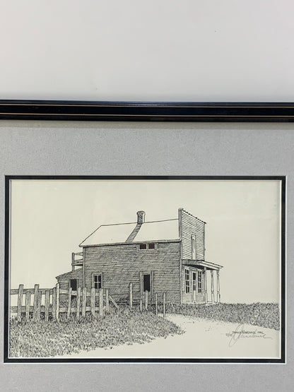 Alberta Farmhouse by artist James Marshall, 27/100