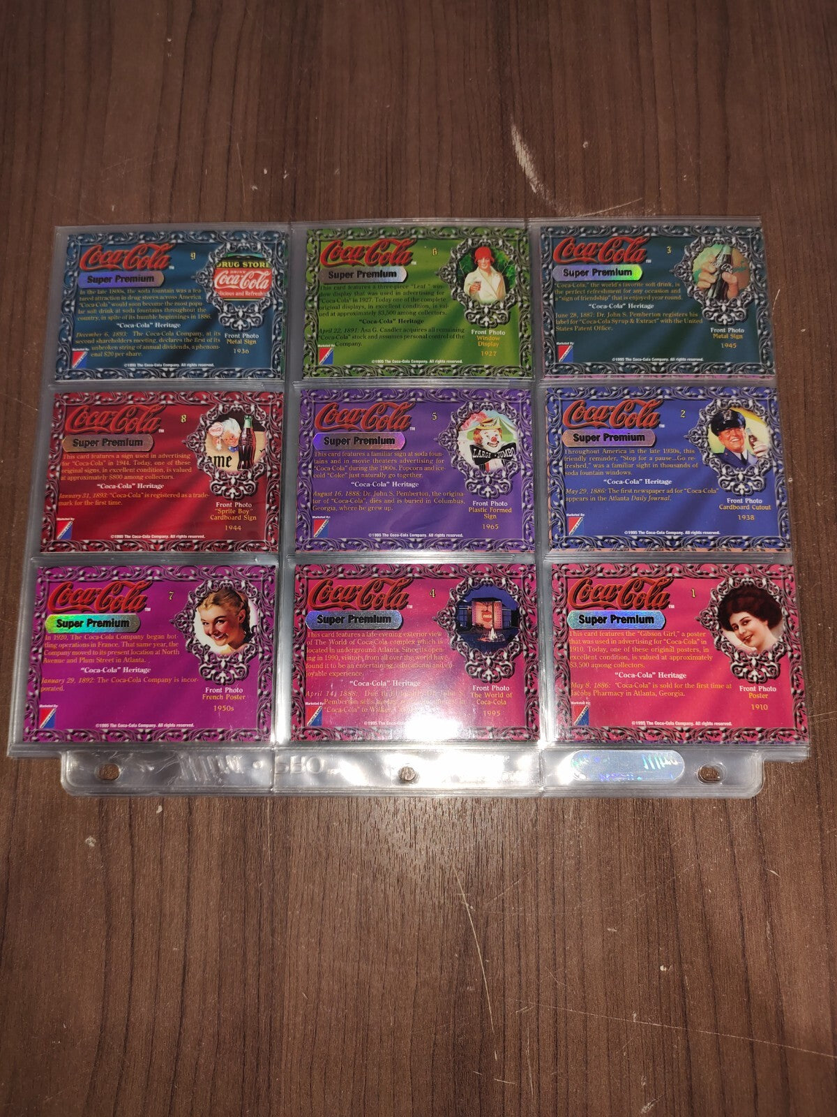 Vintage Collectible Coca-Cola Cards - Super Premium Collection - #1-59 Cards