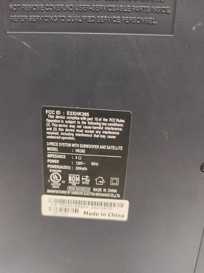 Harmon Kardon HK395 Powered Subwoofer Only