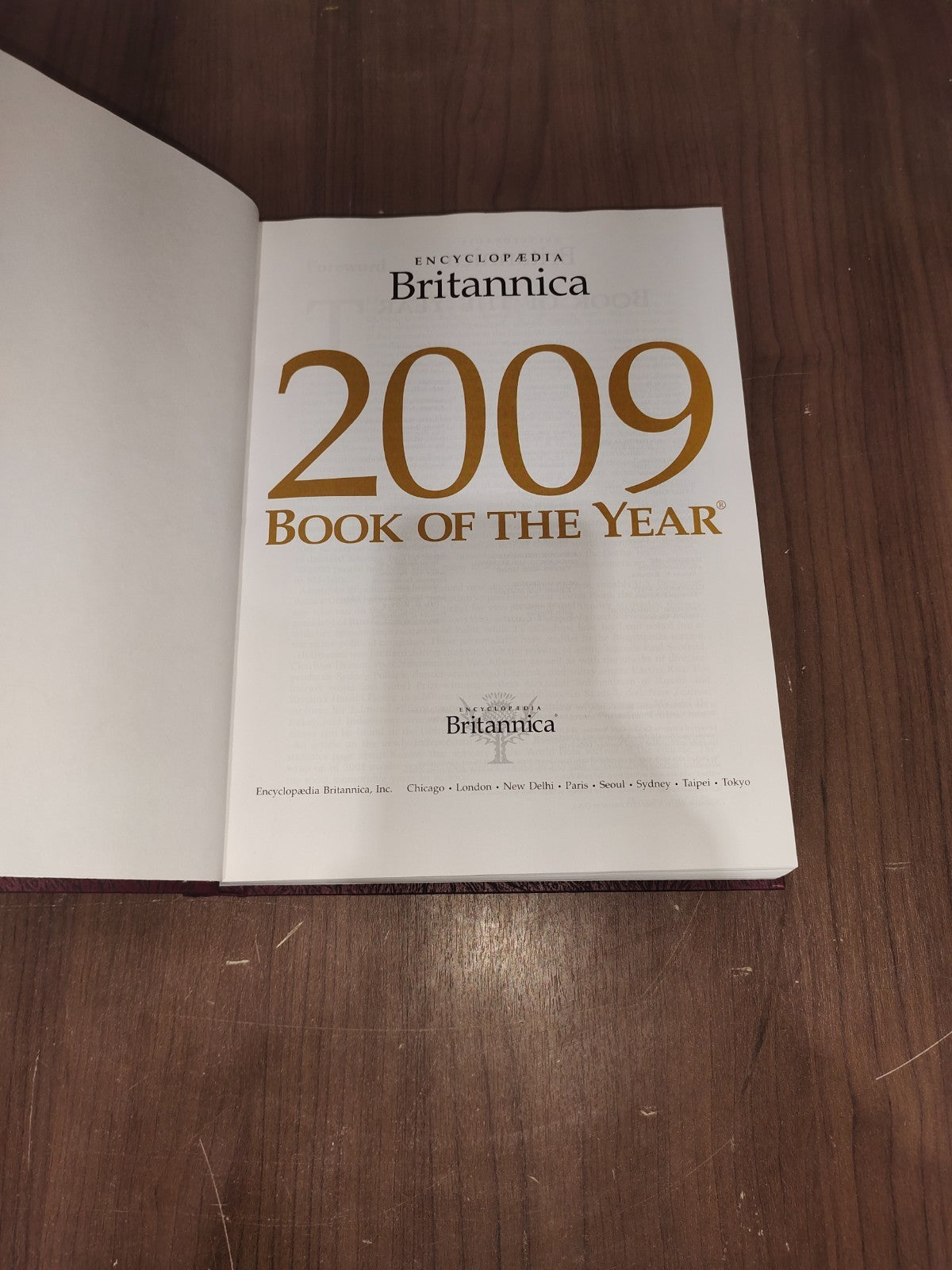 Encyclopedia Britannica Book Year - Set of 3 (2009-2010-2011)