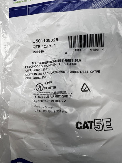 BELDEN | C501108025 Cat 5e Mod Patch Cord, Bonded-Pair - 25FT