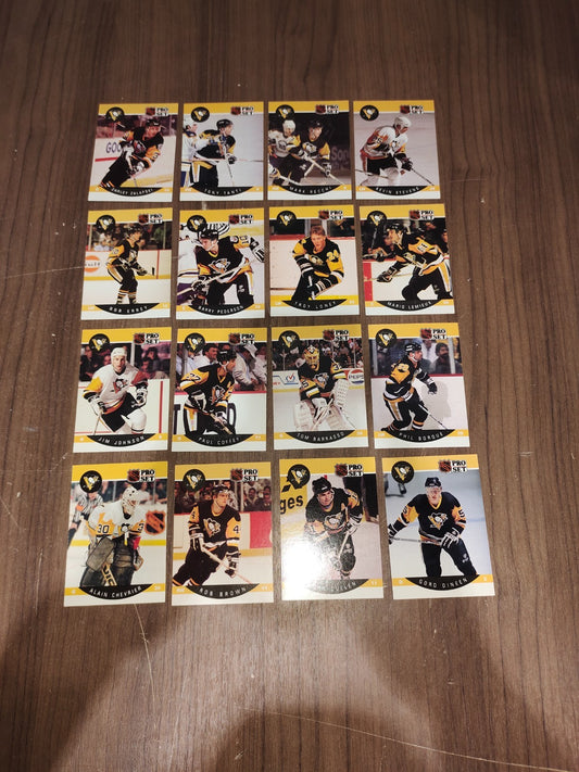 Rare Collectible NHL - Pittsburgh Penguins Cards PRO-SET - Set of 16 Cards