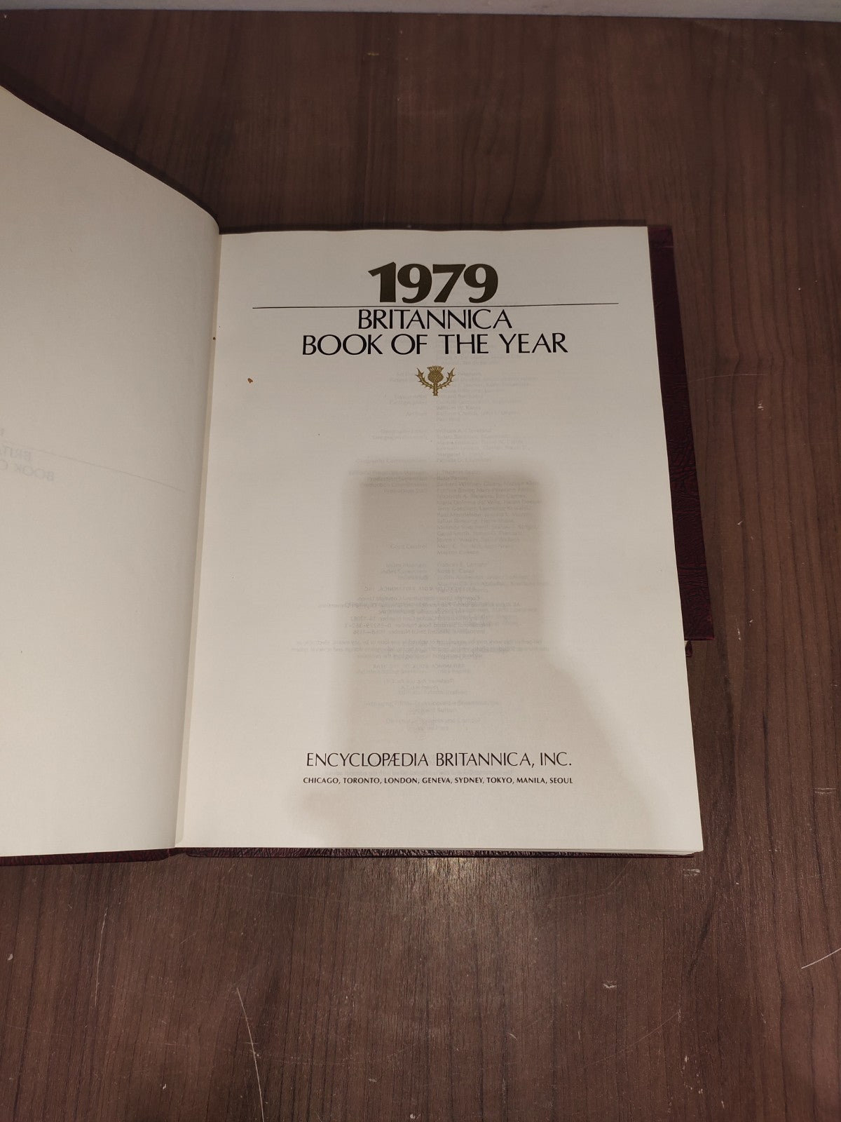 Encyclopedia Britannica Book Year - Set of 3 (1978-1979-1980)