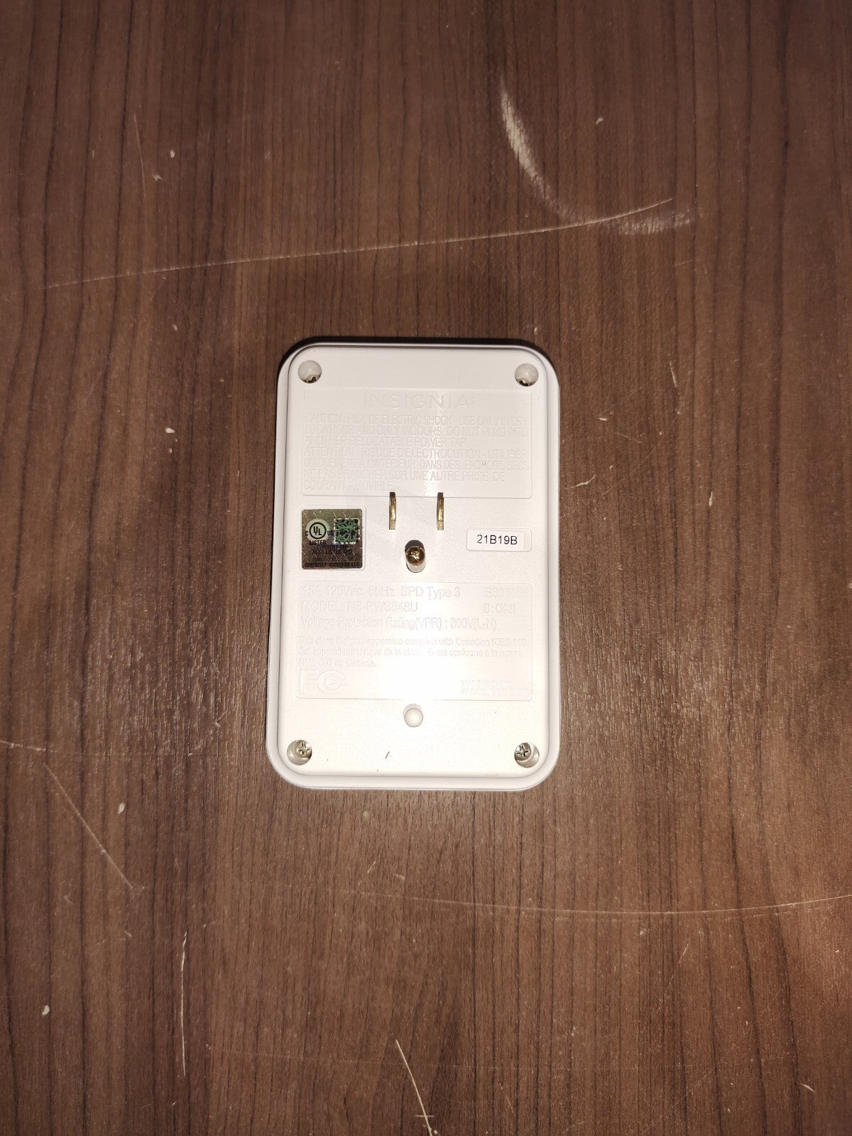 Insignia 4-Outlet Surge Protector With USB Ports (NS-PWS548U-C)