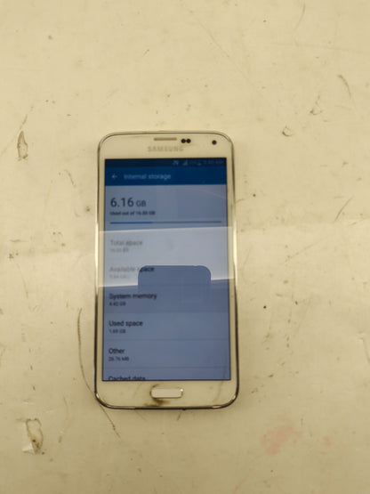 Samsung Galaxy S5 16GB White SM-G900T Fully Functional