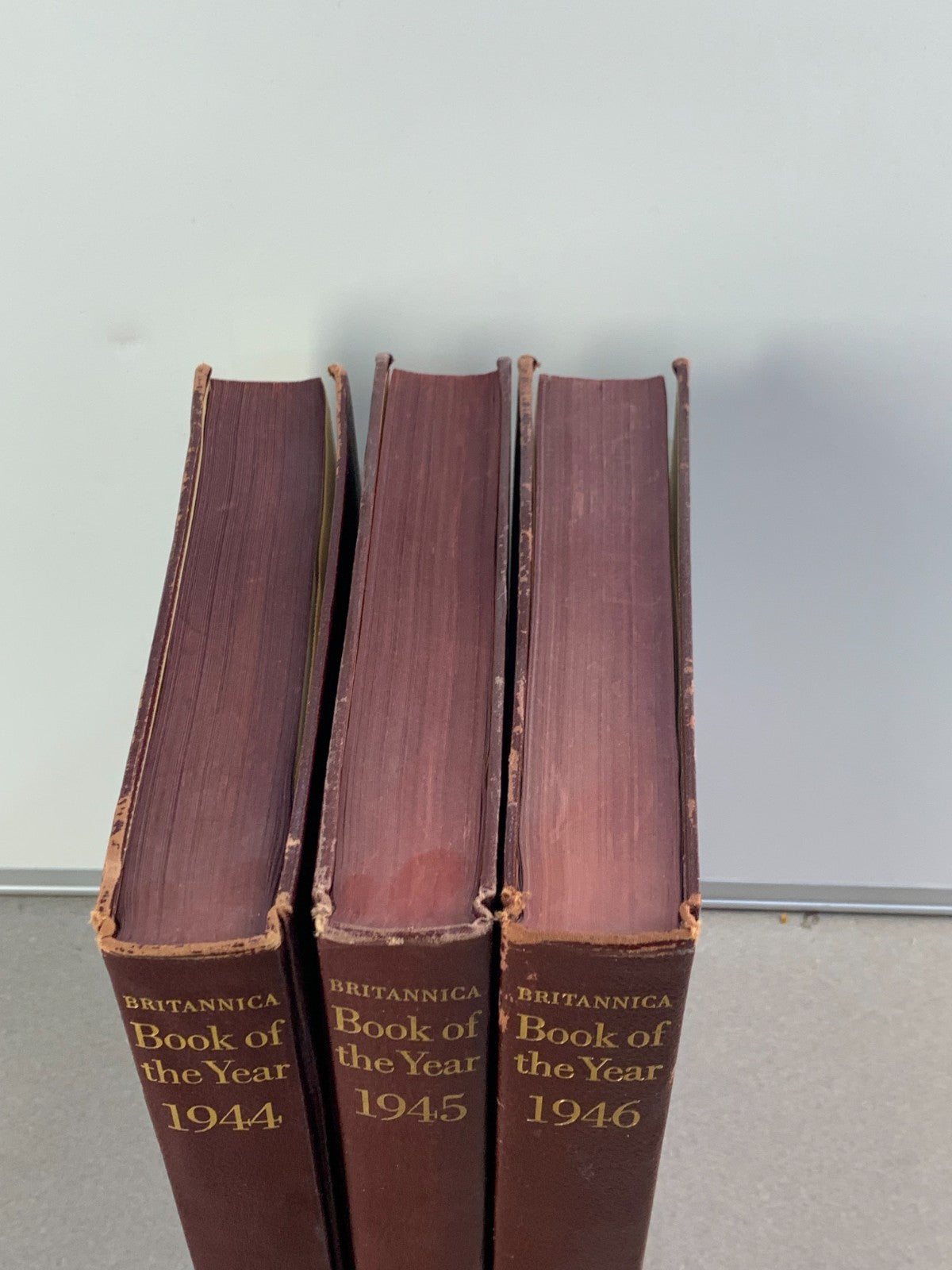 Vintage Encyclopedia Britannica Book Year Lot Set Of 3 1944 1945 1946