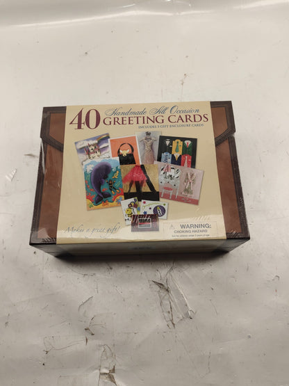 Handmade All Occasions 40 Greeting Cards - Includes 5 Gift Enclosure Cards