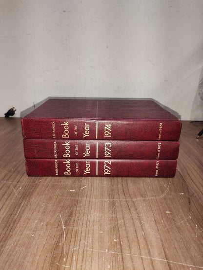 Encyclopedia Britannica Book Year - Set of 3 (1972-1973-1974)