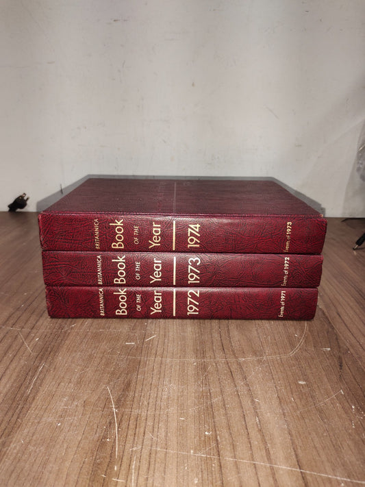 Encyclopedia Britannica Book Year - Set of 3 (1972-1973-1974)