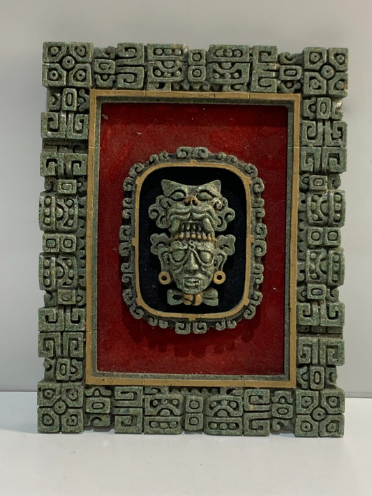Vintage Mid Century Zarebski Mexican Mayan Aztec 3D
