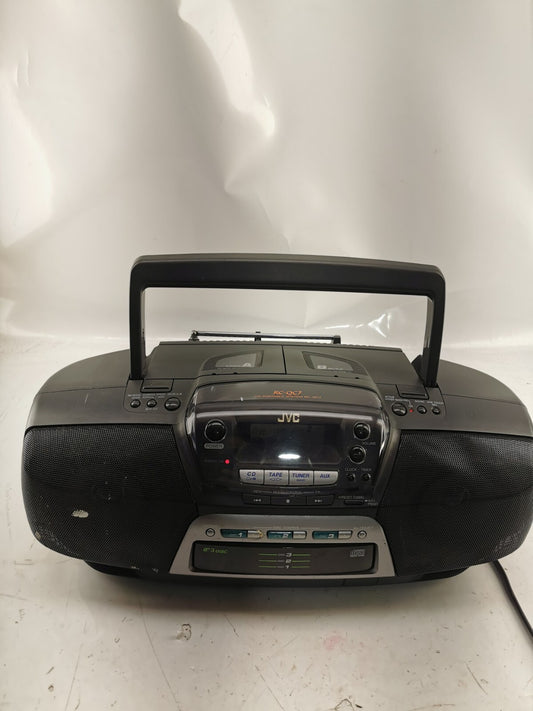 VTG ~ JVC RC-QC7 Portable 3 CD Changer AM/FM Radio BOOMBOX