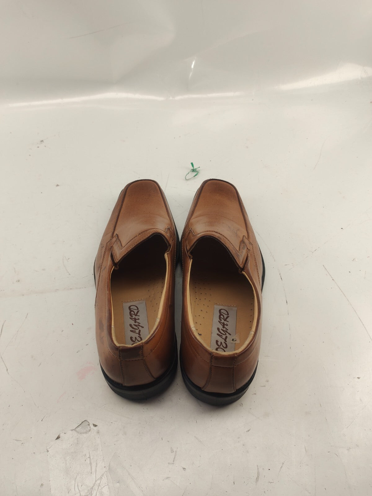 Delgard Leather Brown Slip On Shoes Size US - 8