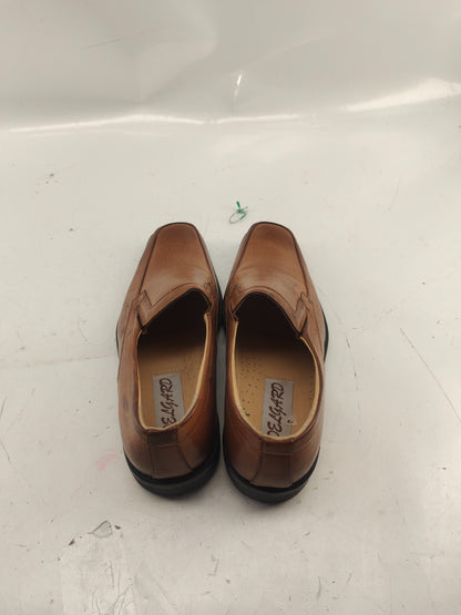 Delgard Leather Brown Slip On Shoes Size US - 8