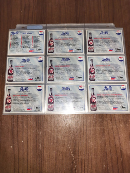 Vintage Collectible Pepsi-Cola Cards - Trading Cards Series 1 - #1-100 Cards