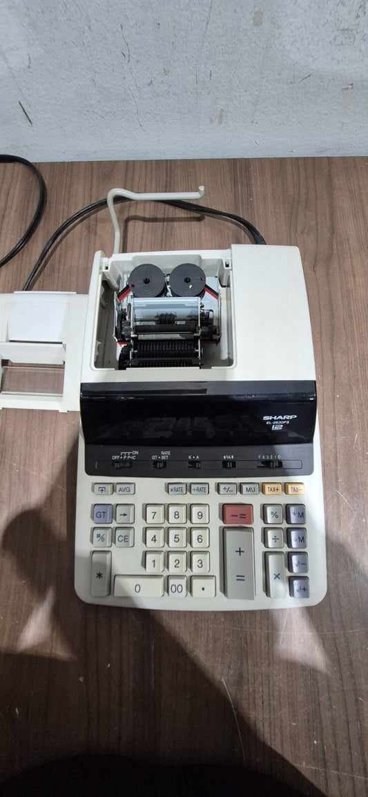 Sharp EL-2630PII 12-Digit Printer Calculator Adding Machine 10-Key