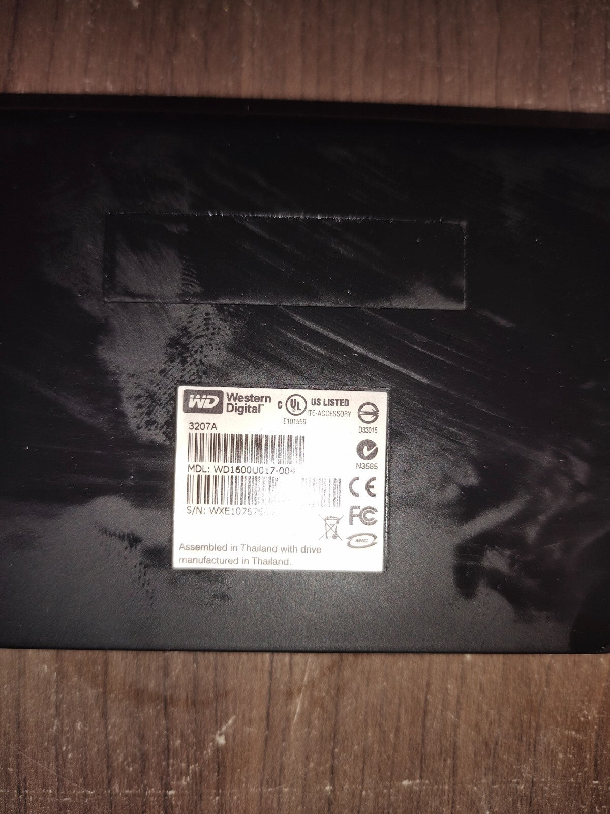 Western Digital WD1600U017-002 Passport 160GB External Hard Drive USB