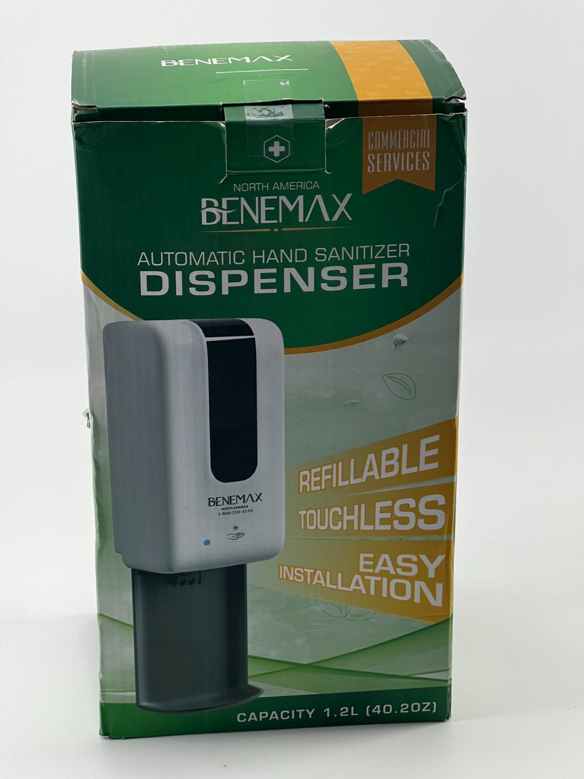 benemax automatic hand sanitizer dispenser 1.2L - Open box