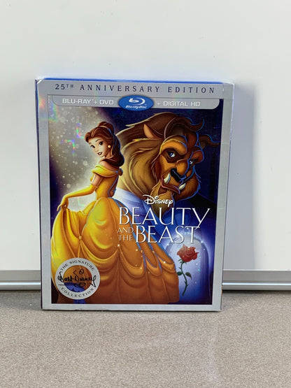 DISNEY BEAUTY AND THE BEAST 25TH ANNIVERSARY (BLU-RAY + DVD) W/ SLIPCOVER