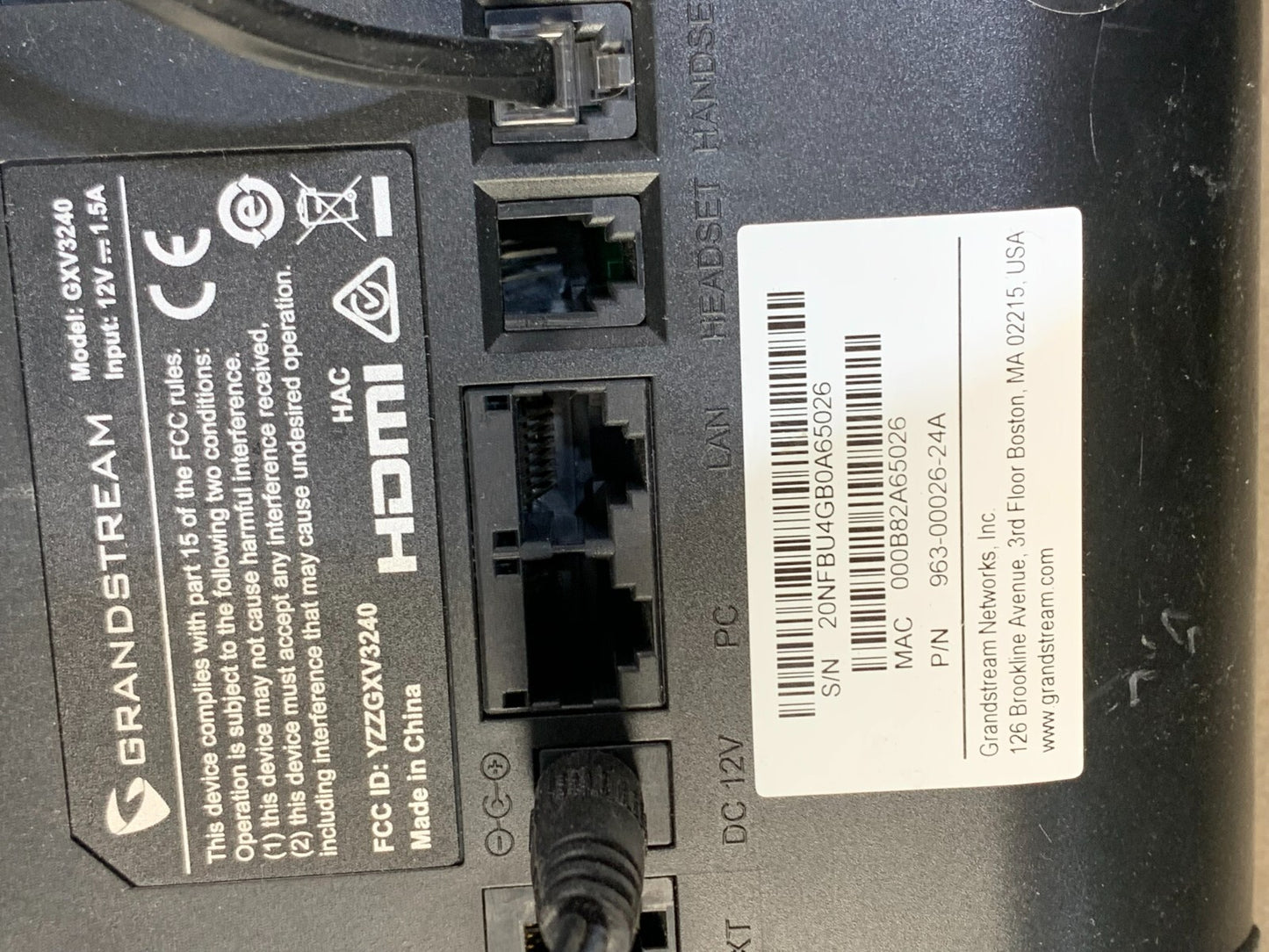 Grandstream GXV3240 IP Video Phone IP Multimedia Phone for Android + Desk Stand