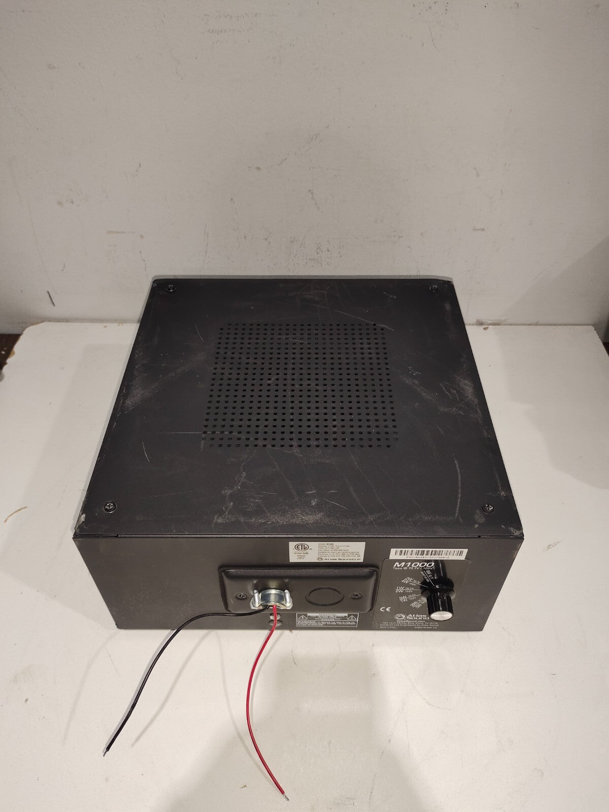 Intertek M1000 speaker C10A ATLAS SOUND