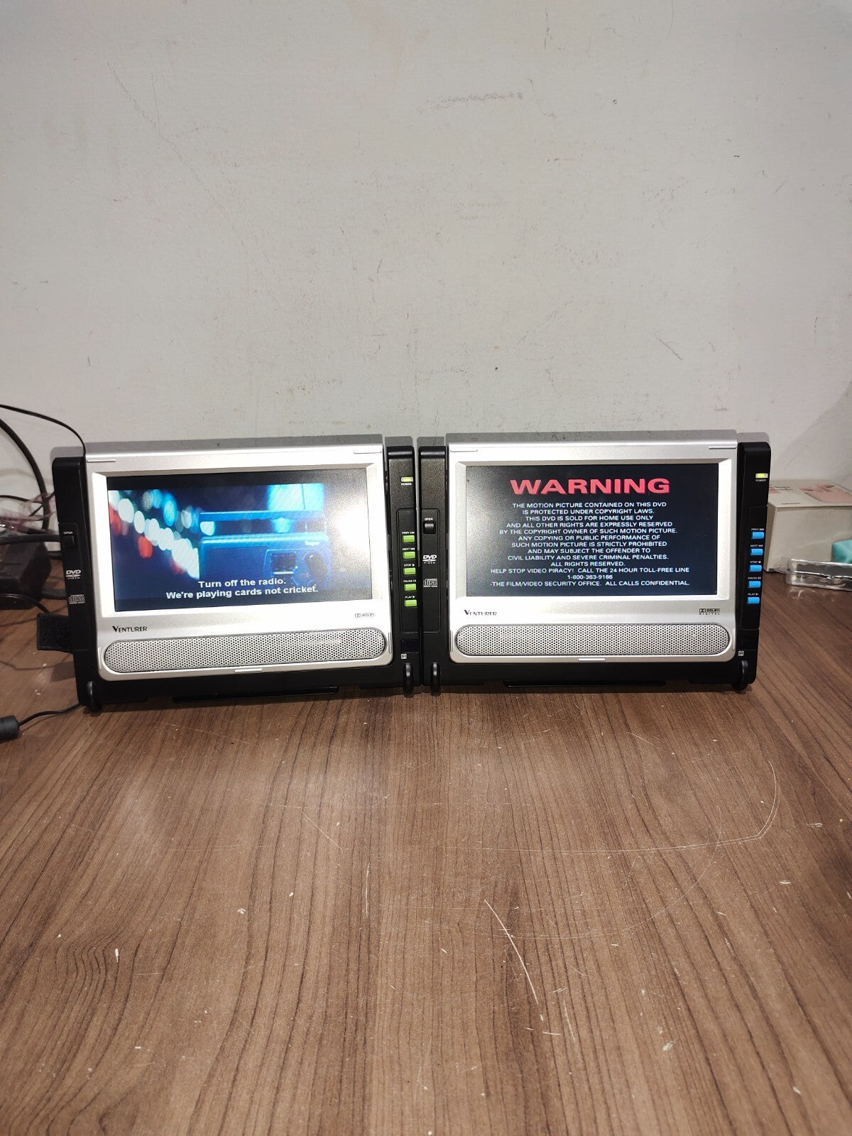 Venturer Dual Screen Portable DVD Player - PVS6281