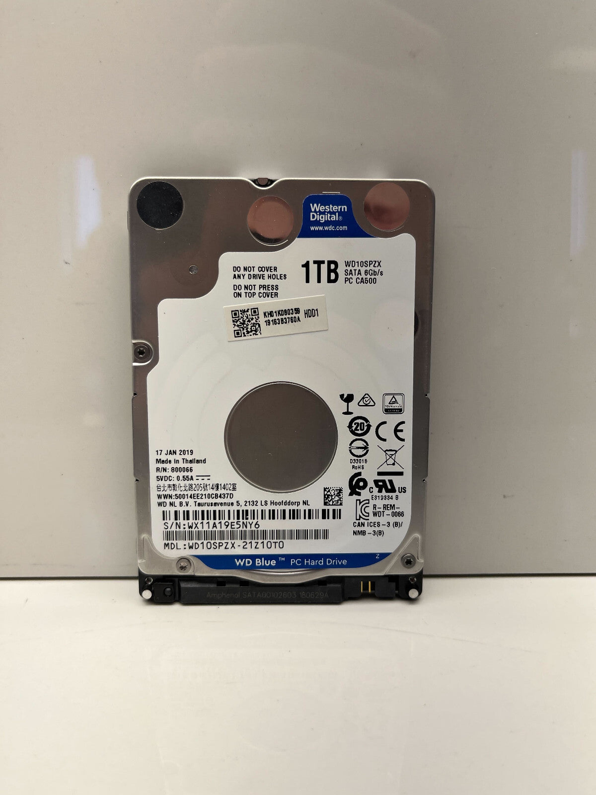 Western Digital Blue 1TB 2.5" SATA HDD WD10SPZX