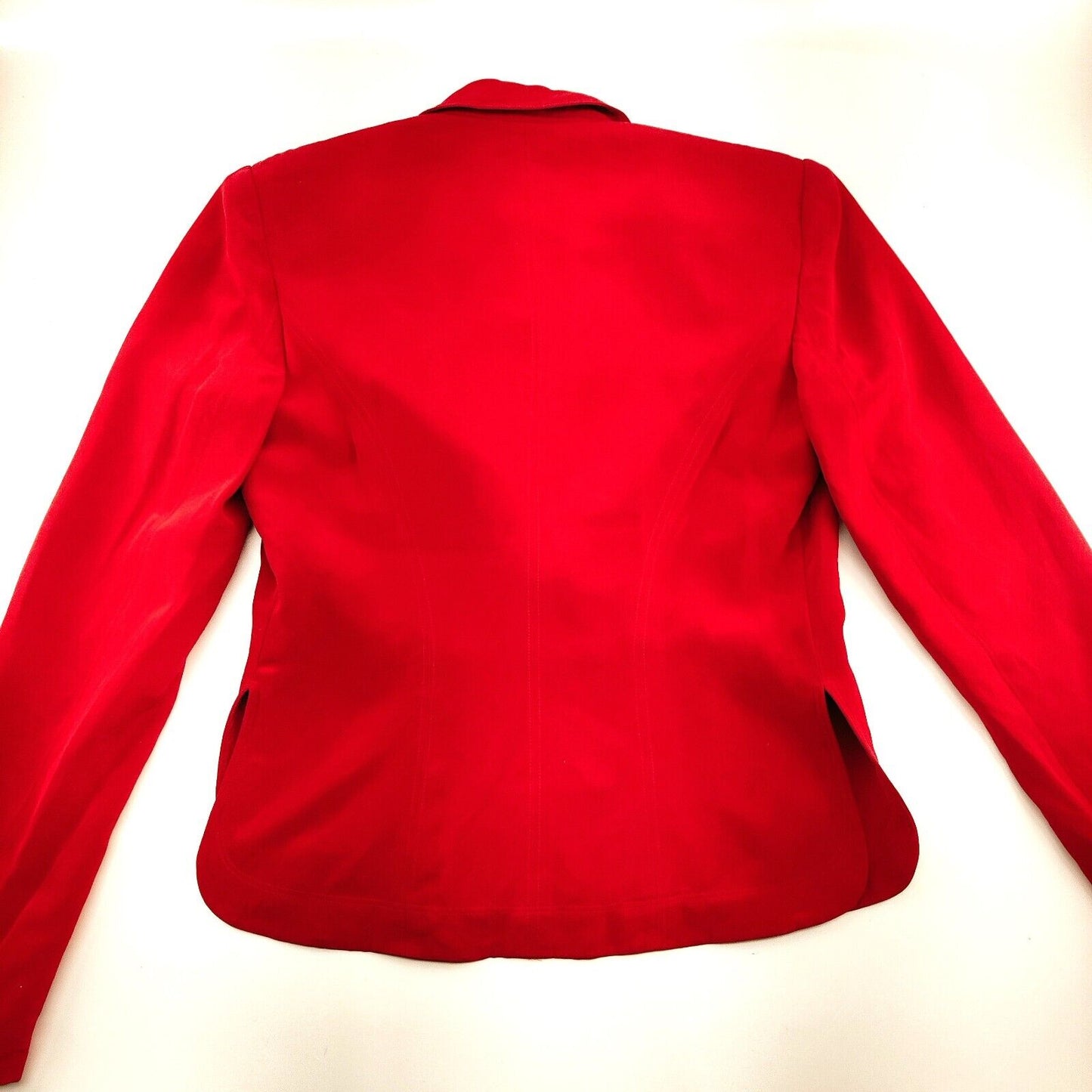 Moda International Red Silk Blazer Women's Size 8