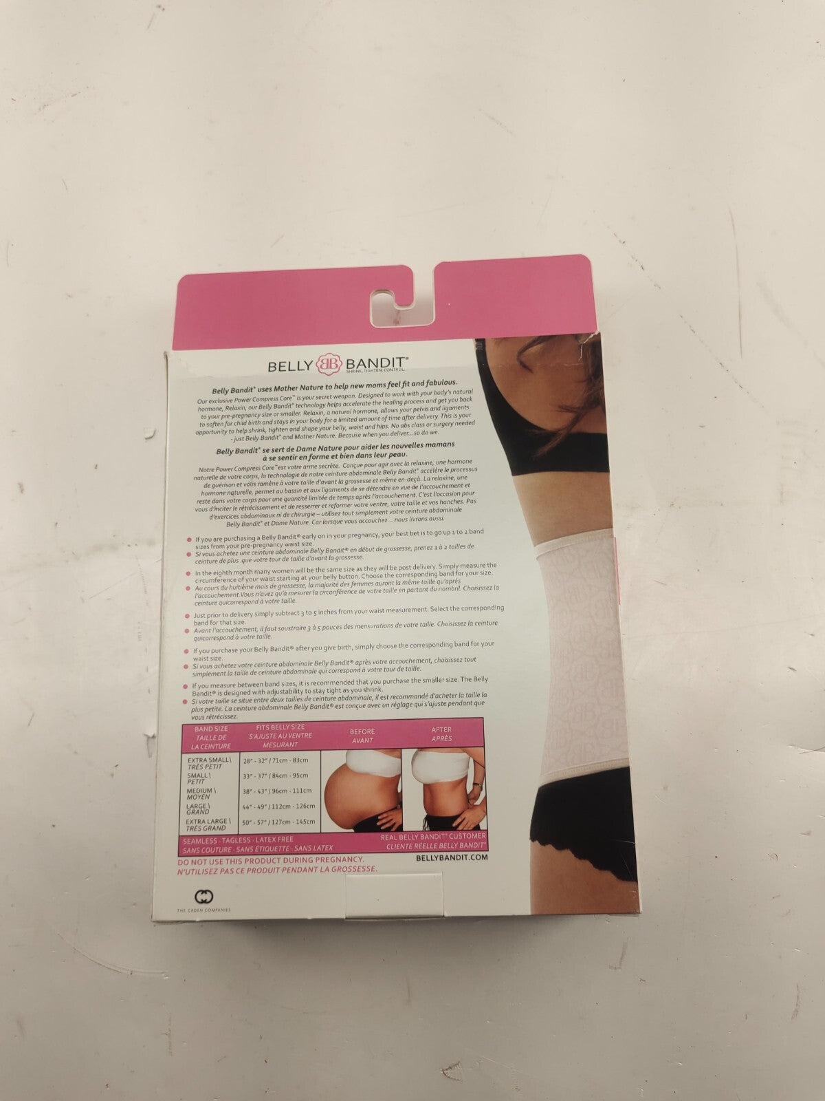 Belly Bandit Shrink Tighten Control Original by Moms Size S/P Black 33"-37"