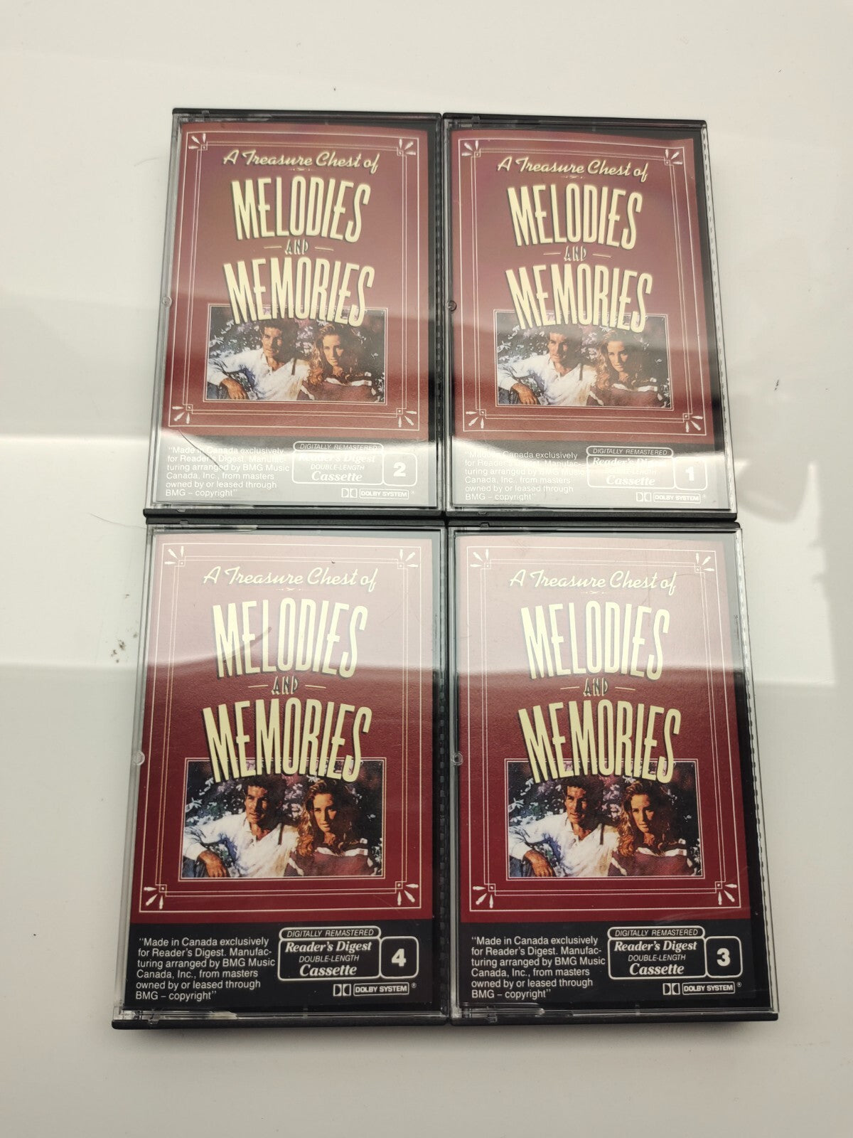 Reader's Digest A Treasure Chest of Melodies And Memories Cassette Tapes 1-4