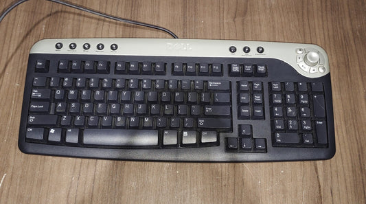 Vintage DELL Multimedia Windows Desktop PS/2 wired Keyboard - Model - RT7D30