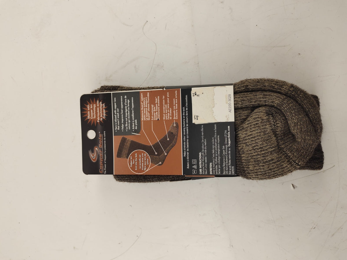 Copper Sole Men’s Socks Dress/Casual Large 8.5-12  New With Tags