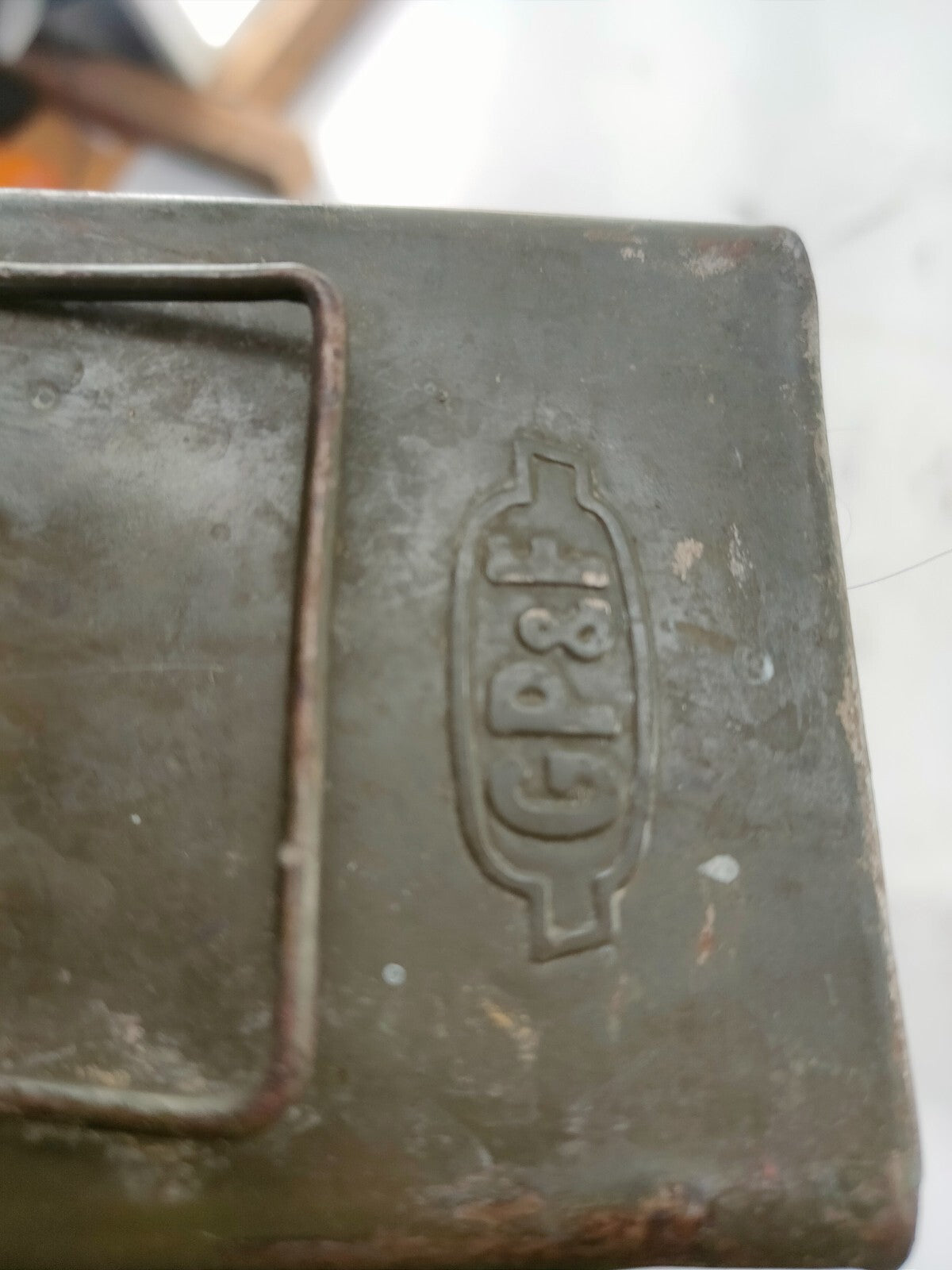 VTG US Army Military Ammo Box Crate Empty 250 Cal Cartridges