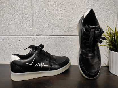 Fashion Luminous Black Sneakers Size- 11