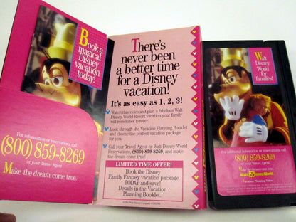 Vintage Walt Disney Vacation Planning Tape Goofy