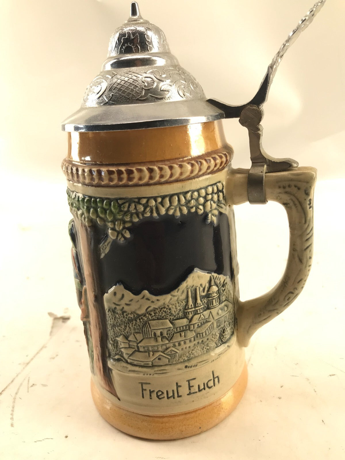 Vintage Beer Stein des lebens Freut euch Germany