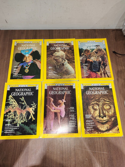 National Geographic - 1978 - January-June - Case Faux Leather - Magazines