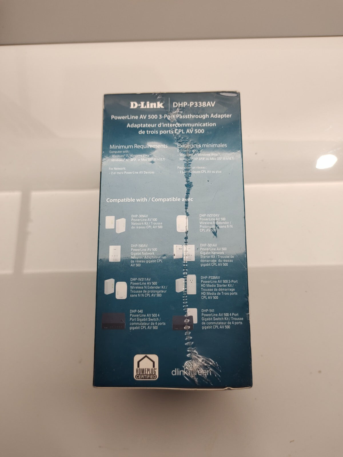 D-Link DHP-W311AV PowerLine CPL AV500 Network Kit 2-Pack BNIB NEW! SEALED!