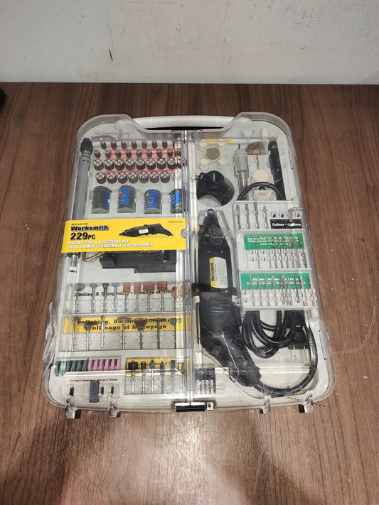 WORKSMITH  229-Piece ROTARY TOOL AND ACCESSORY SET