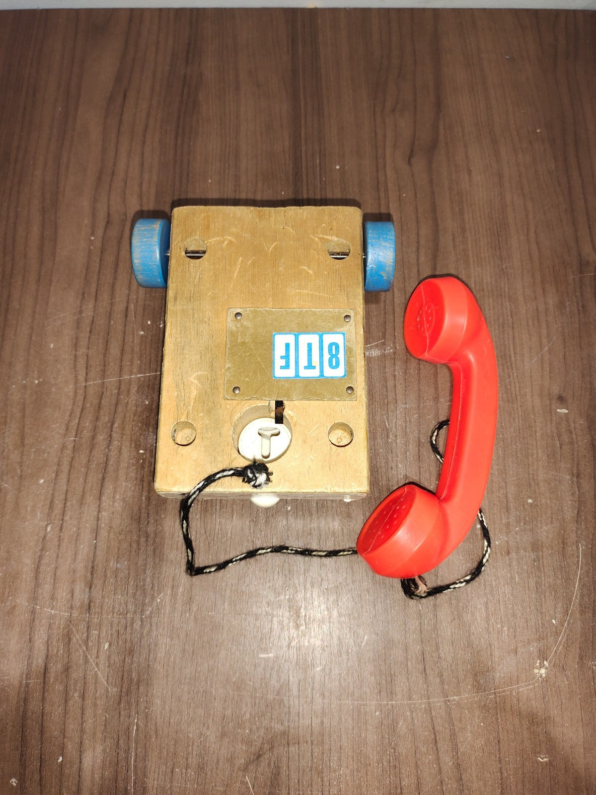 Vintage - 1960's Fisher Price Chatter Telephone Pull Toy Moving Eyes Sounds