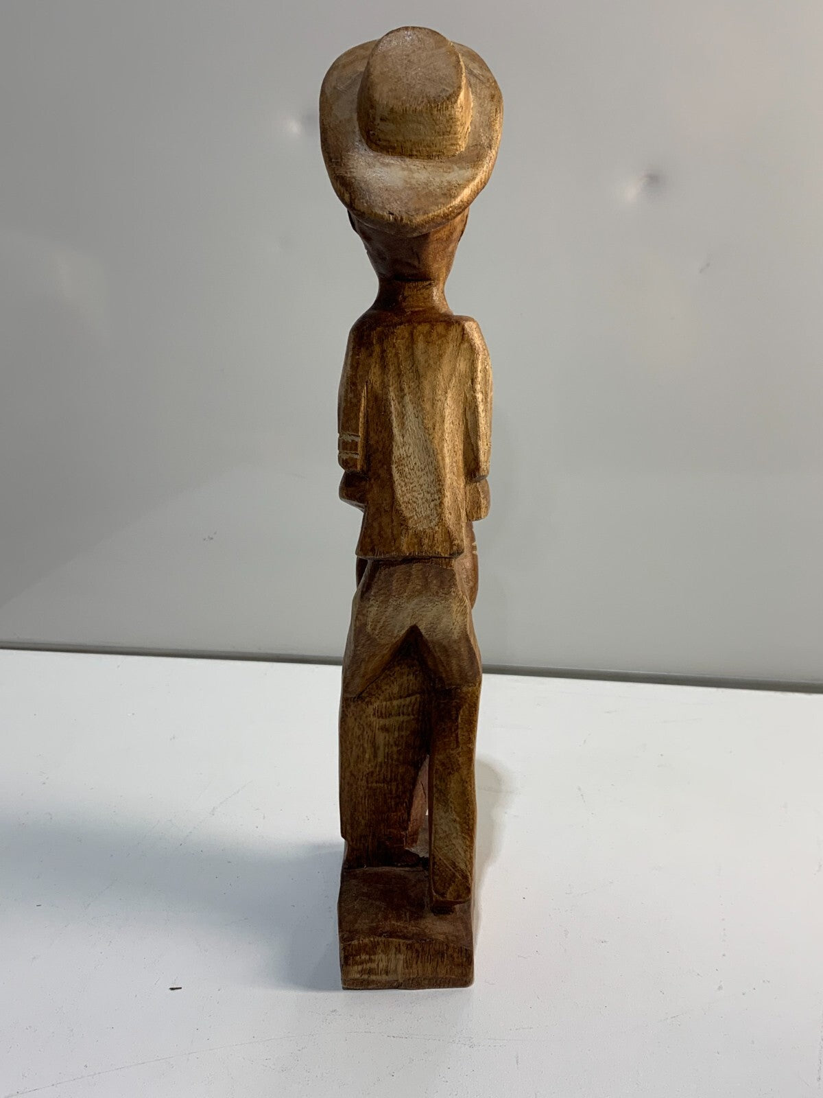 Vintage handmade carving Folk Art of a drummer