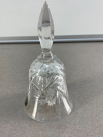 BOHEMIA 24% Lead Over Crystal Handle H Czechoslovakia (A-2) Collectable Bell
