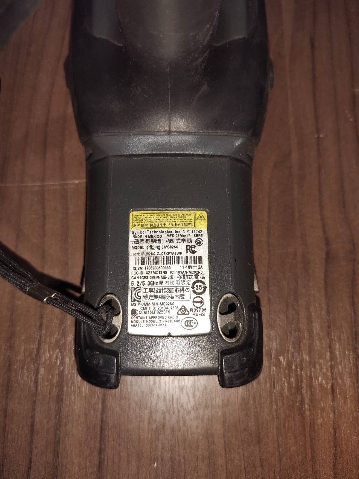 Symbol Charging Cradle CRD9000-1001SR & MC92N0 Scanner Gun