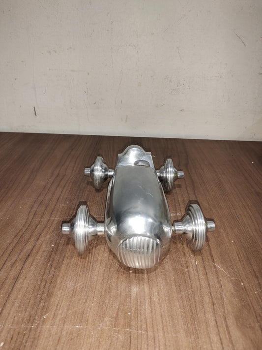 Cast Aluminum Racecar Roadster Car Auto Paperweight Desk Shelf Decorative Art
